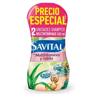 2 CHA.SAVITAL MULTIVITAMINAS 550ML P.E