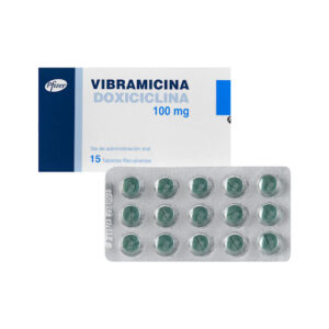 VIBRAMICINA 100 MG 15 TABLETAS(A)