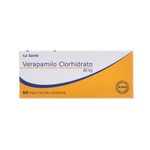 VERAPAMILO 80 MG 50 TABLETAS LS(P)9520