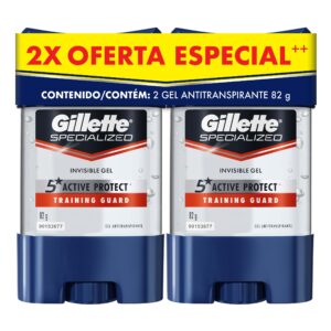 2 DTE GILLETTE CLEARGEL TRAI. GUARD 82GR