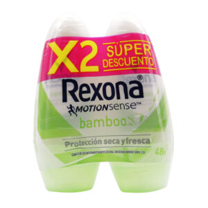 2 DTE.REXONA ROL. BAMBOO 50 ML S.O. M