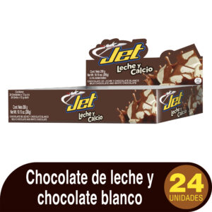 CHOCOLATINA JET LECHE CALCIO 24 UND 1231