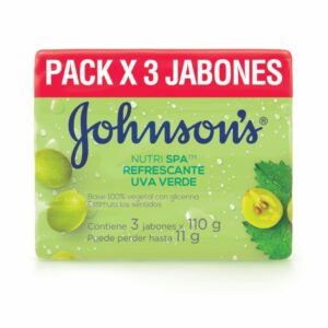 3 JABON JJ ADULTO UVA VERDE 110 GR