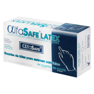 GUANTE EXAMEN ALFA LATEX 100 UDS M