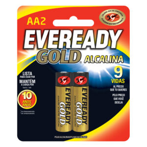 PILA EVEREADY GOLD ALCALINA AA 2 UND